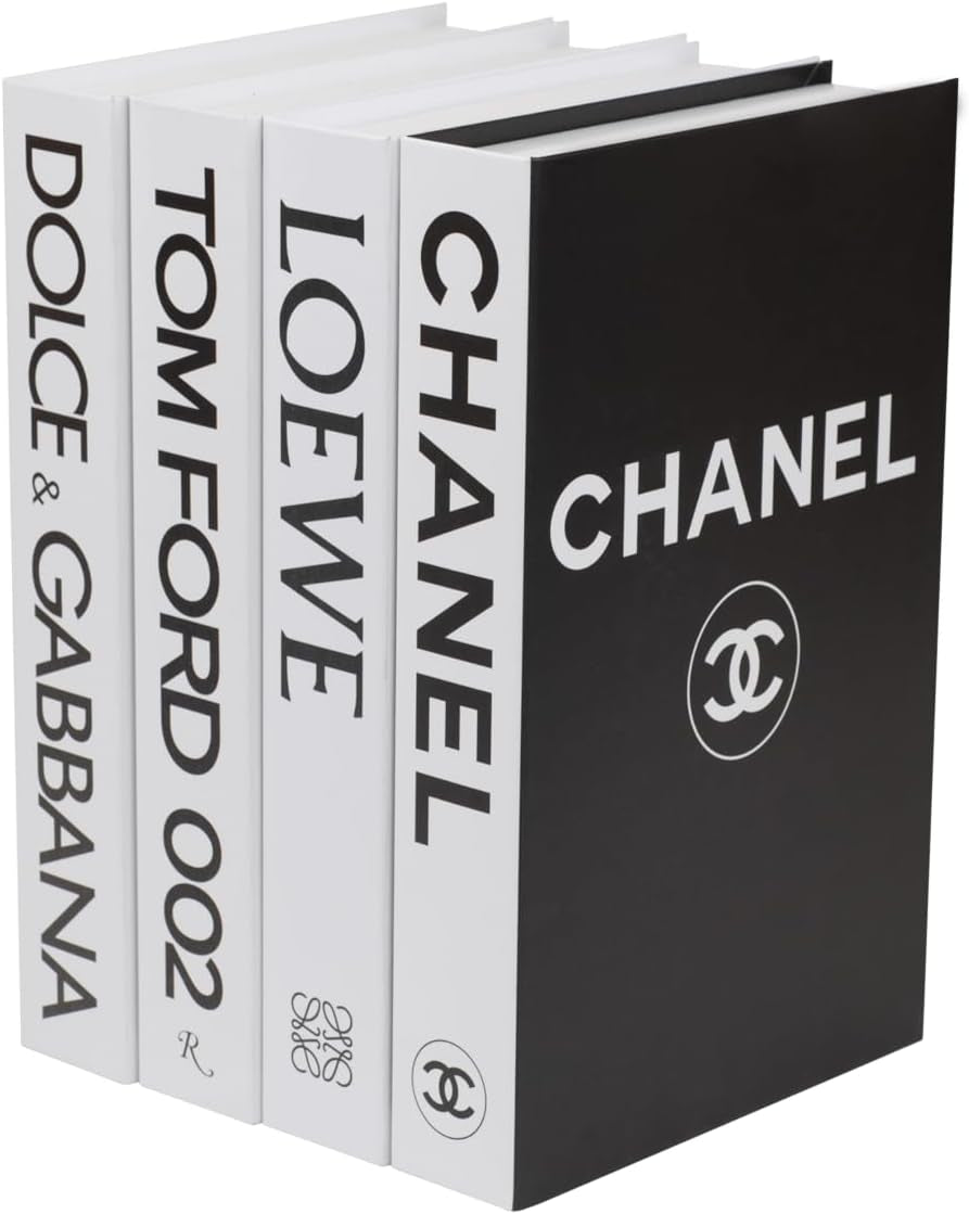 Decorative Books_White – Fake Books for Home & Room Decor, Aesthetic Shelf & Designer Set