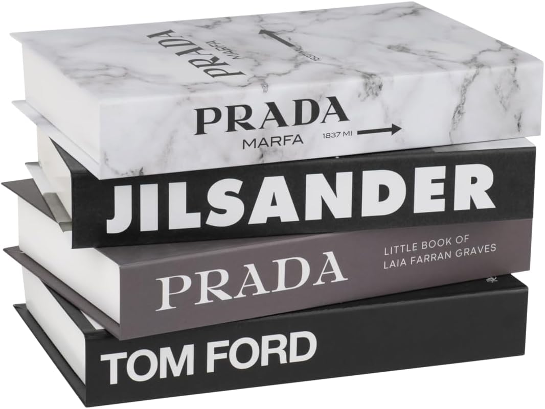 Decorative Books_Marble - Fake Books for Home Decor, Aesthetic Books for Room Decor, Living Room, Preppy, Book Shelf, Shelf Books Decor Set