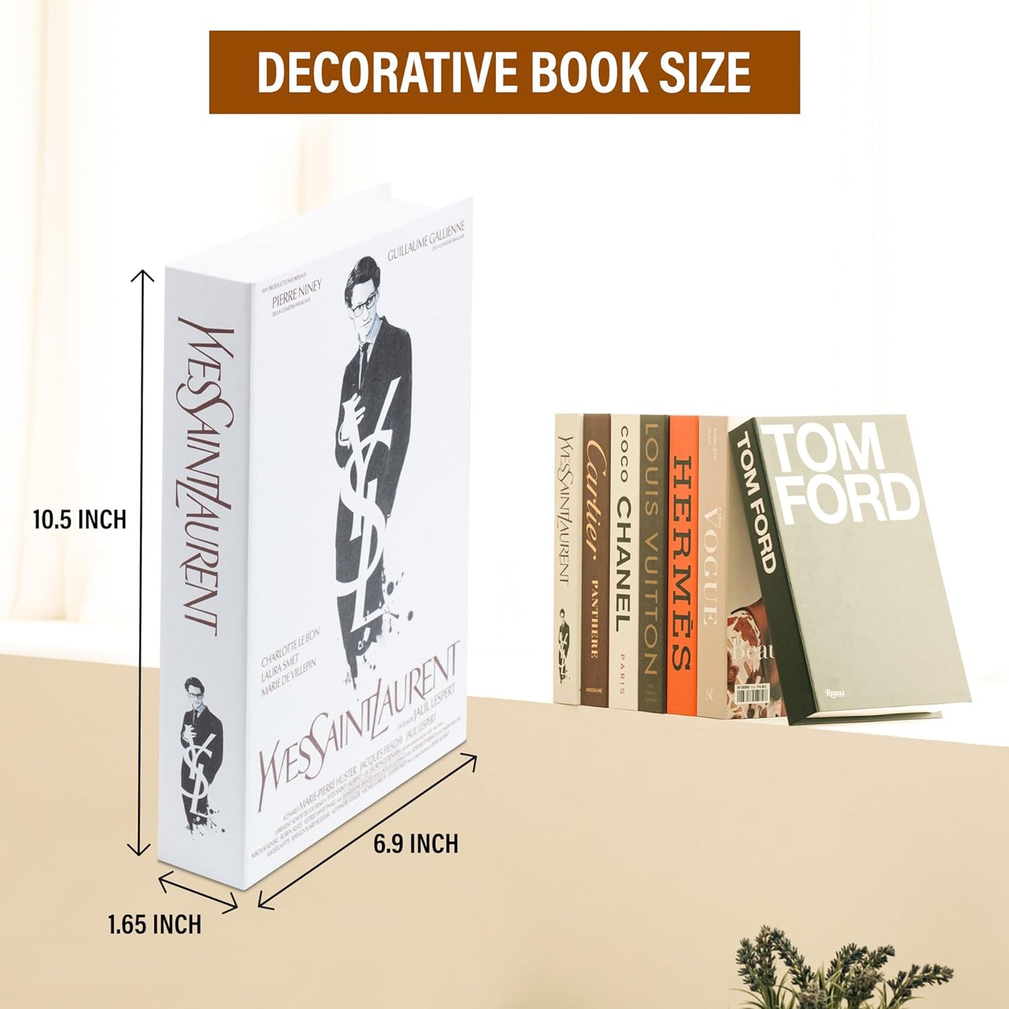 Decorative Faux Books Set for Home and Shelf Aesthetics, Ideal for Living Room and Room Decor