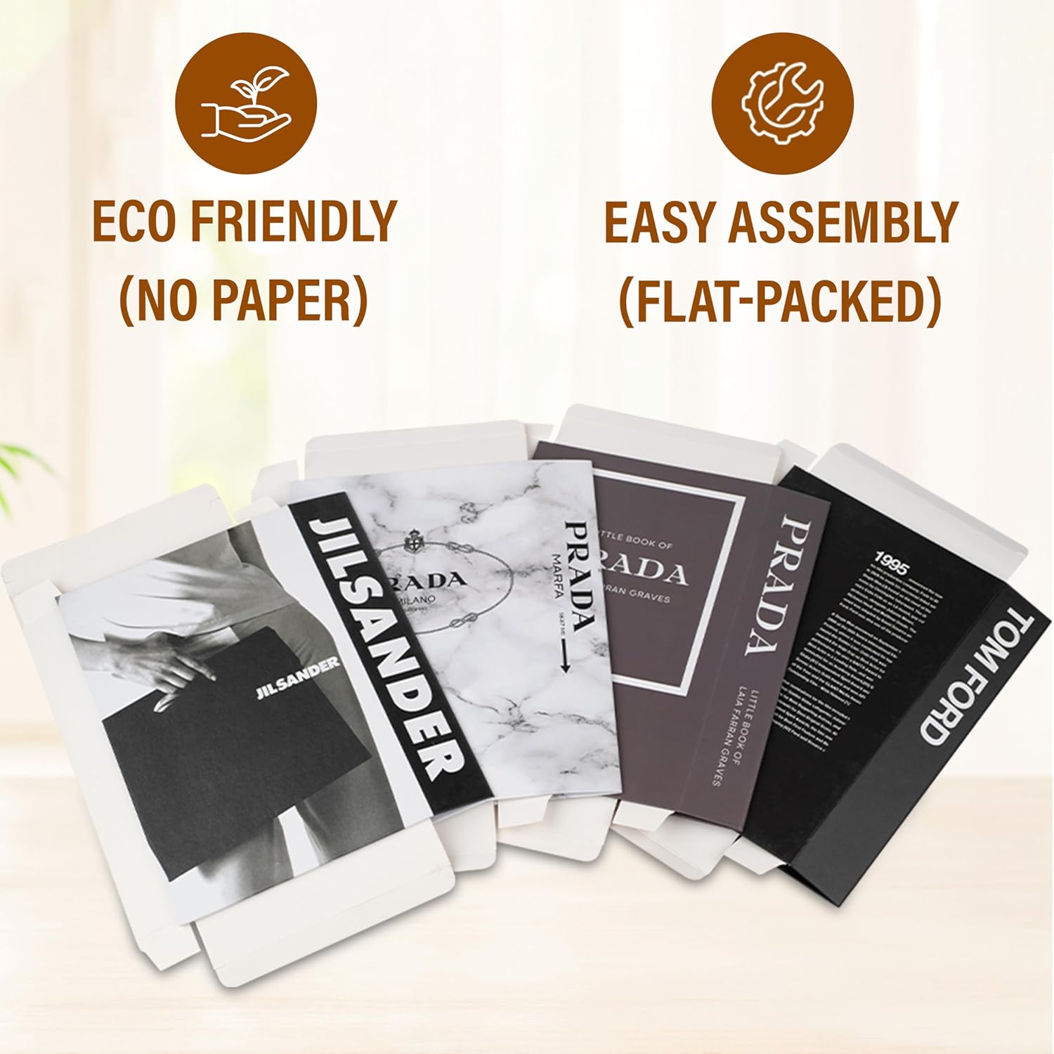 Decorative Books_Marble - Fake Books for Home Decor, Aesthetic Books for Room Decor, Living Room, Preppy, Book Shelf, Shelf Books Decor Set