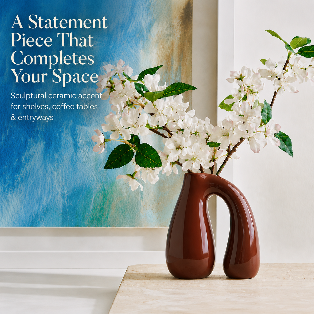 Brown Ceramic Vase