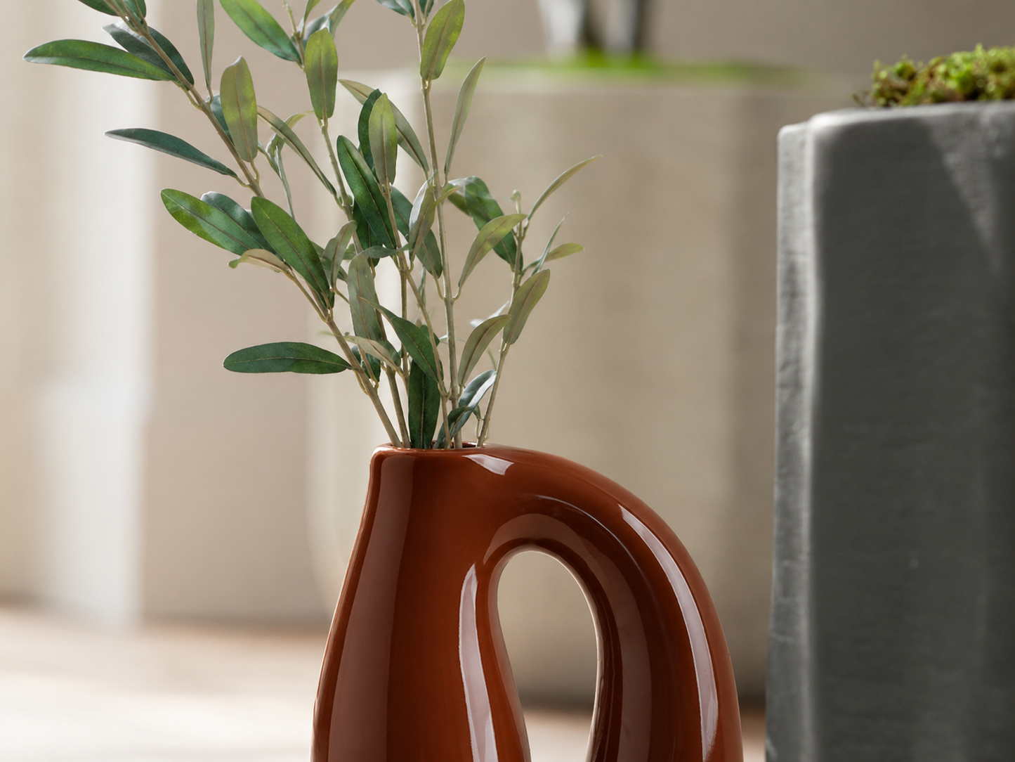 Brown Ceramic Vase