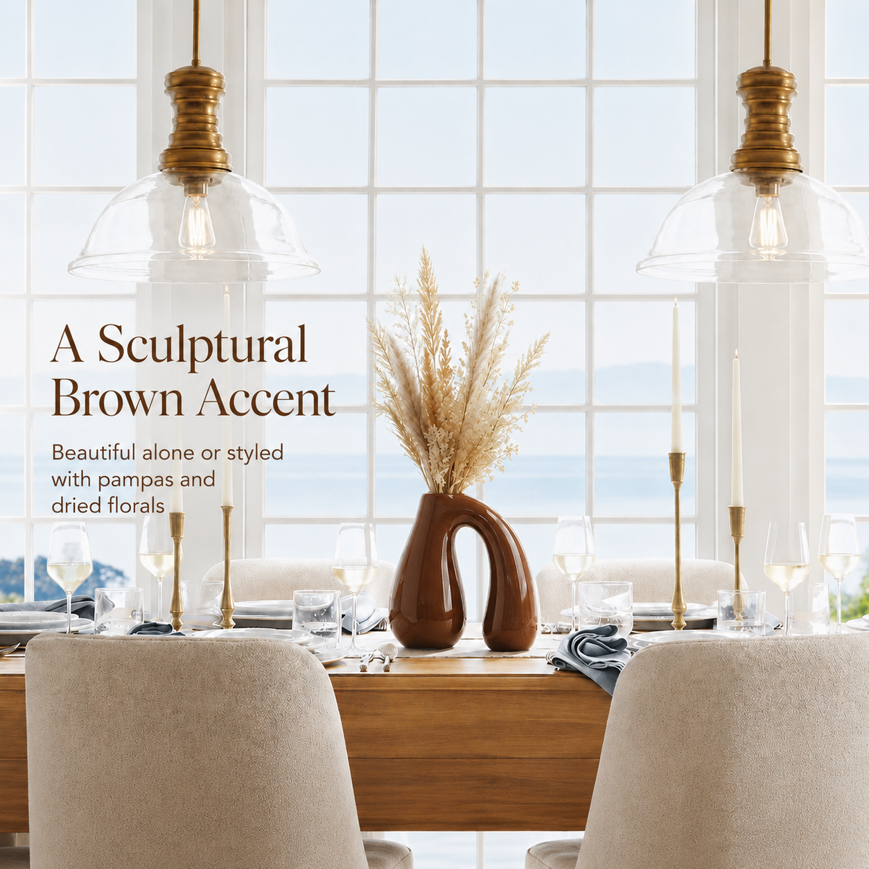 Brown Ceramic Vase