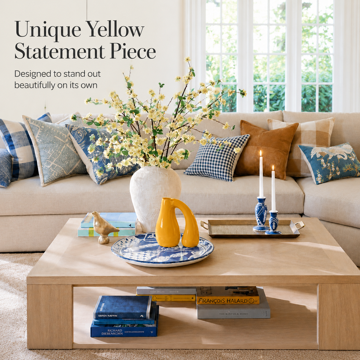 Yellow Ceramic Vase