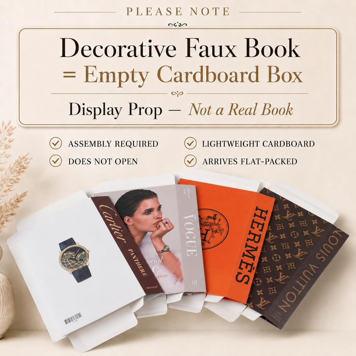 Glam decorative book set — PT02