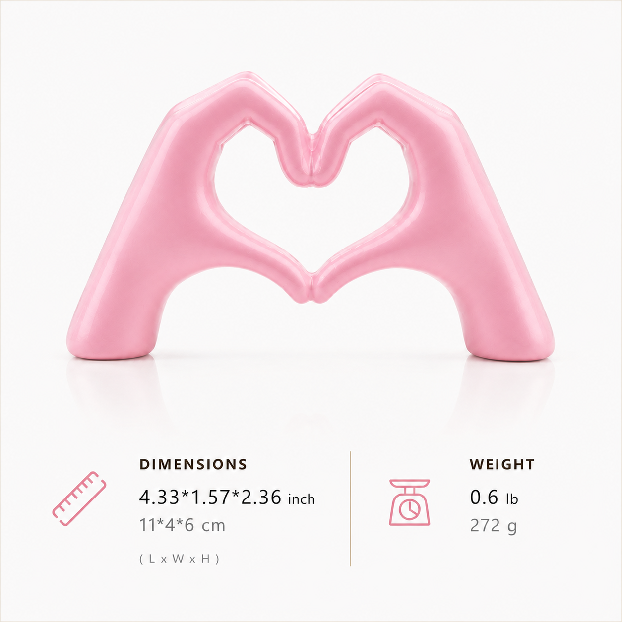 Heart Hands Sculpture